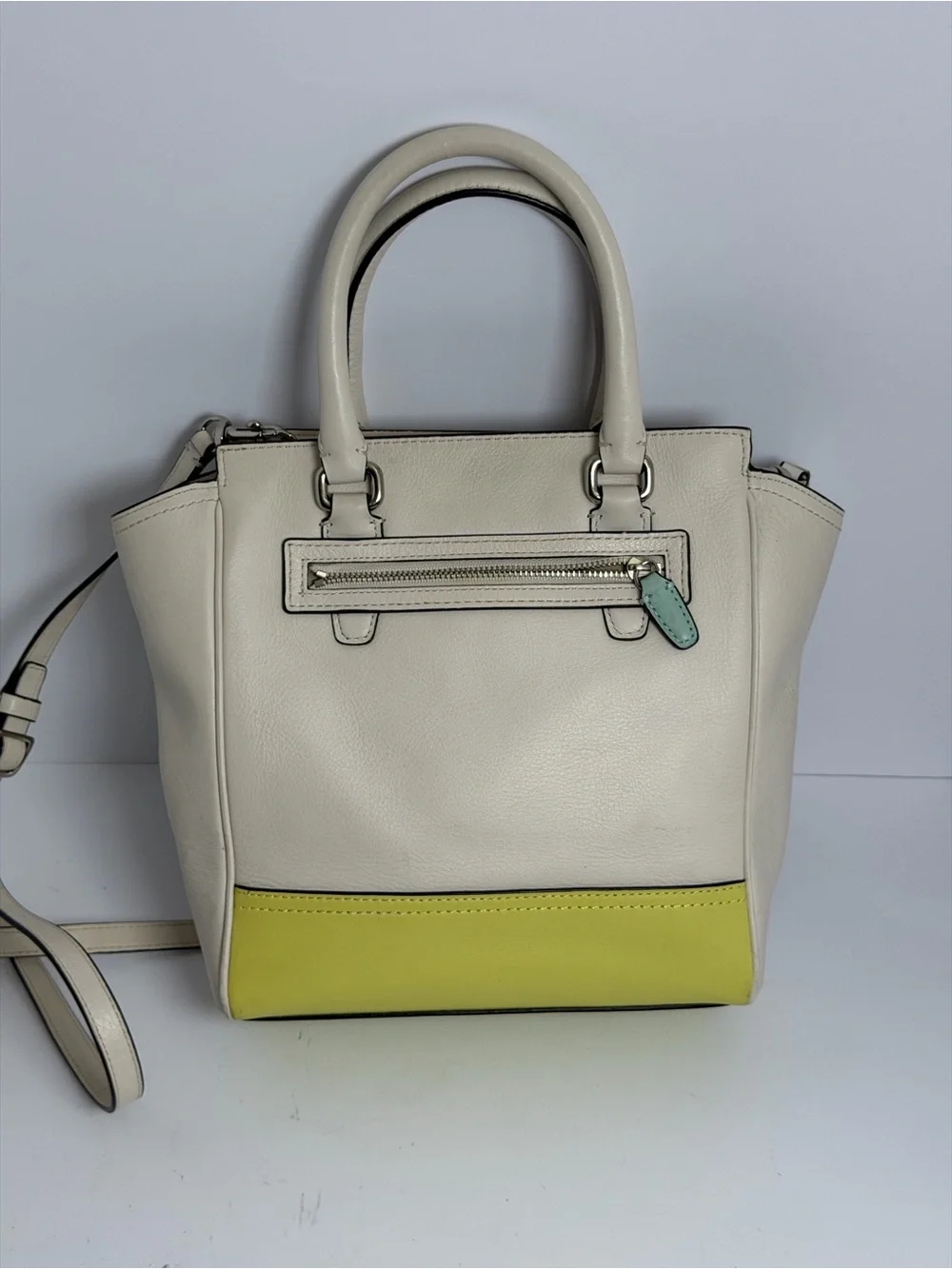 Coach Mini Tanner Leather Crossbody Satchel Bag